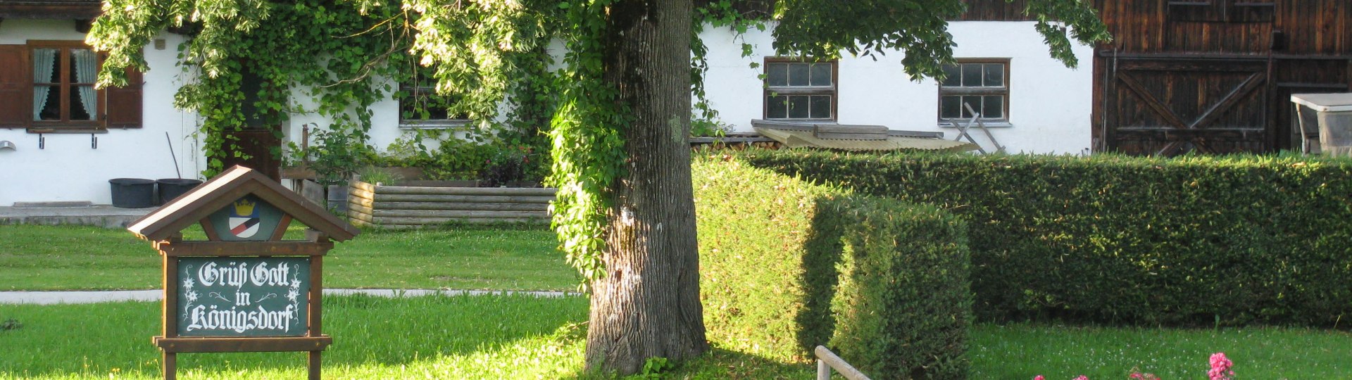 Grüß Gott in Königsdorf, © Eduard Hieke