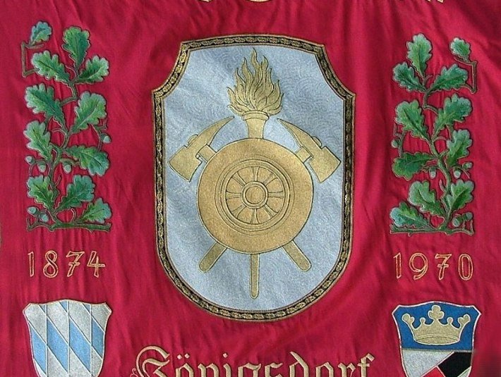 Fahne Feuerwehr K&ouml;nigsdorf, &copy; Gemeinde K&ouml;nigsdorf